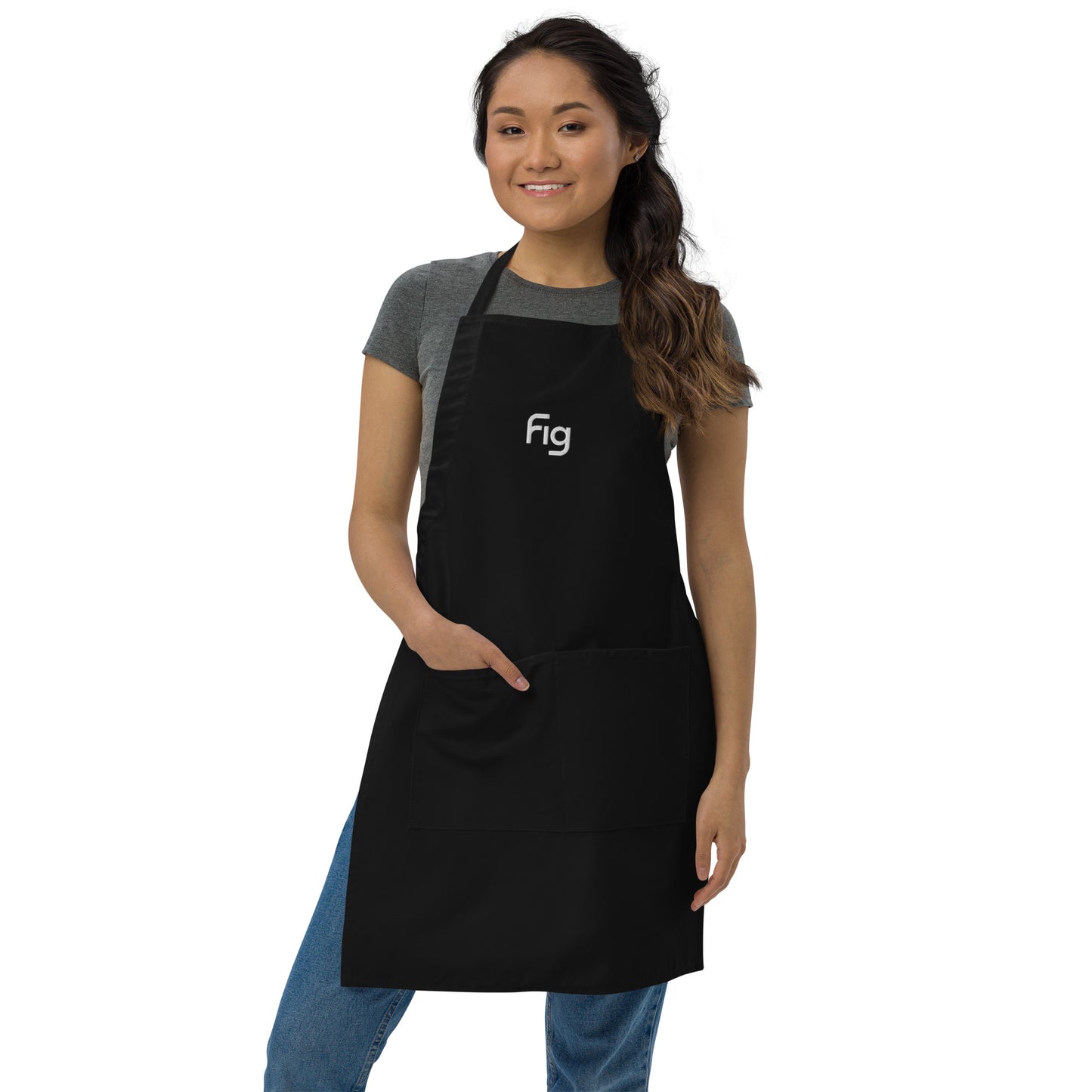 Embroidered Fig Apron