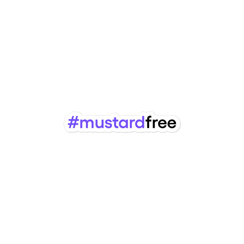 #mustardfree Stickers