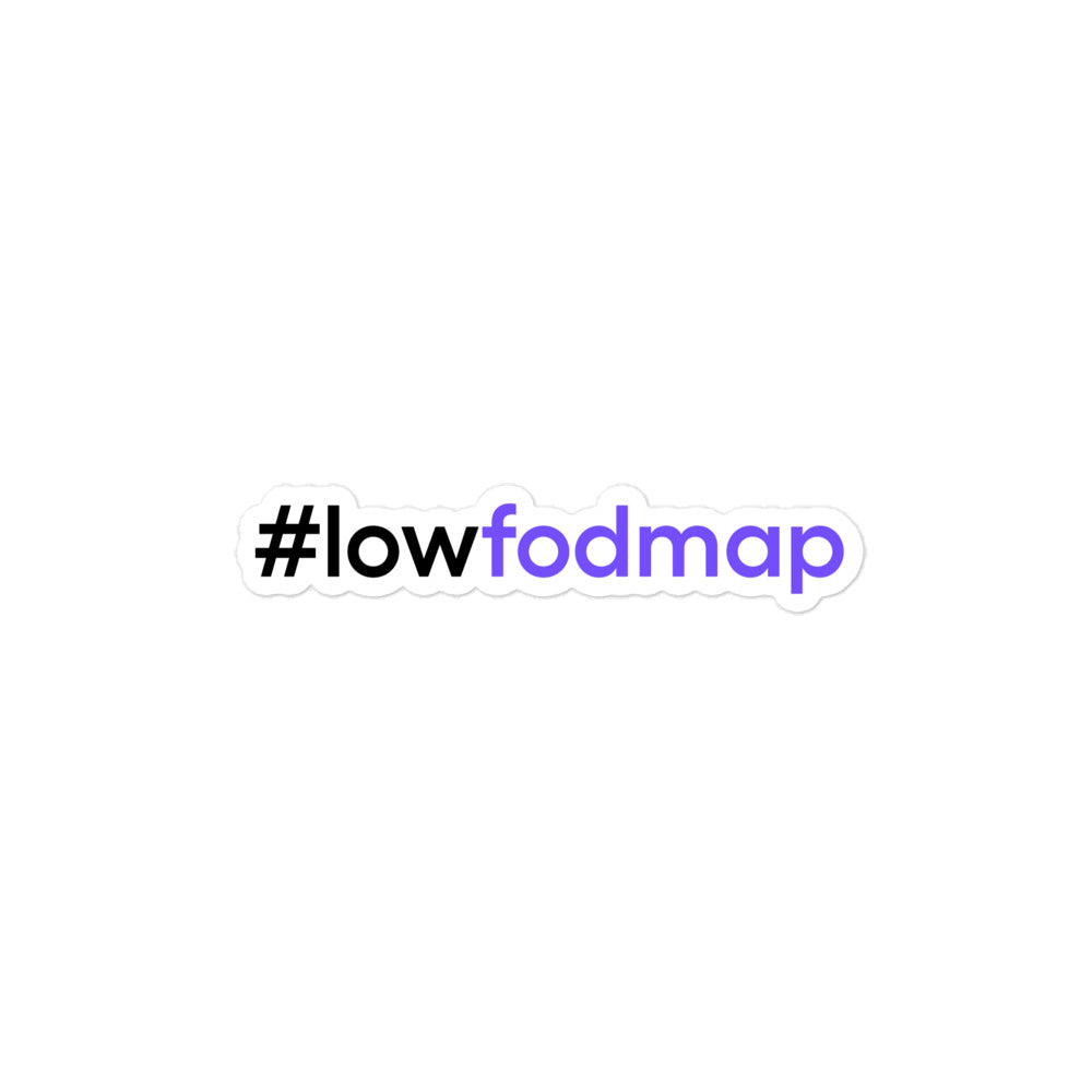 #lowfodmap | Bubble-free stickers