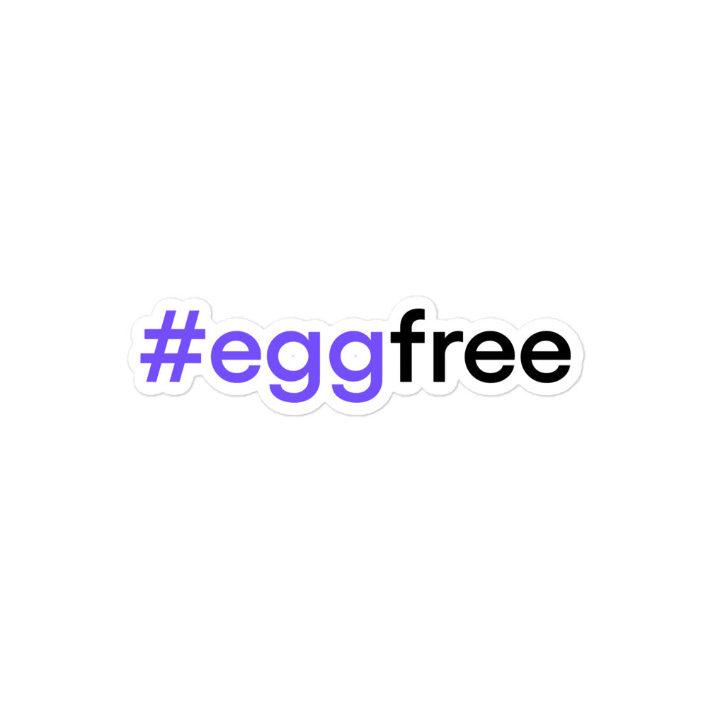 #eggfree Stickers