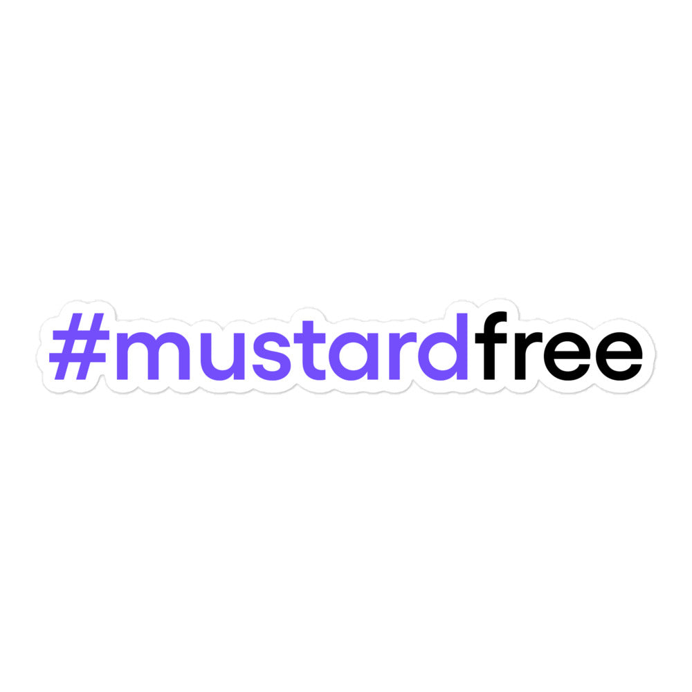 #mustardfree Stickers