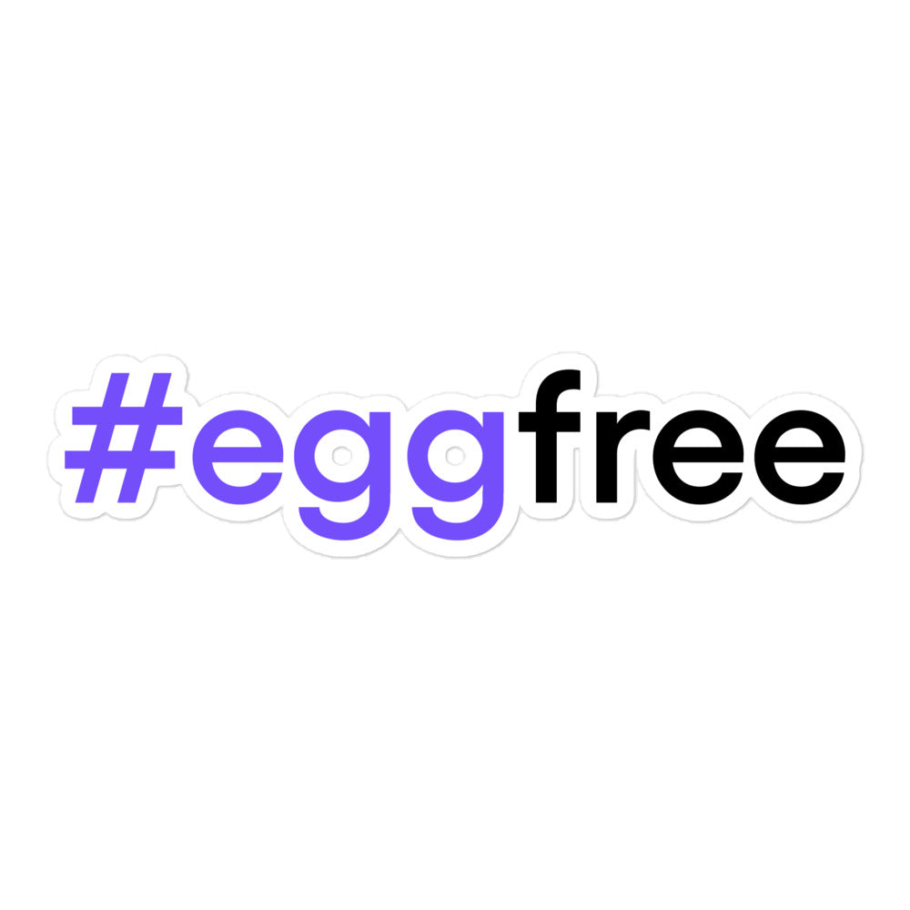 #eggfree Stickers