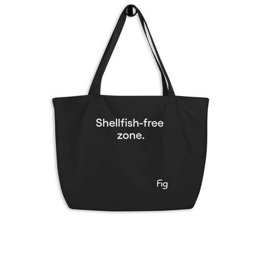 Shellfish-free zone | Large organic tote bag