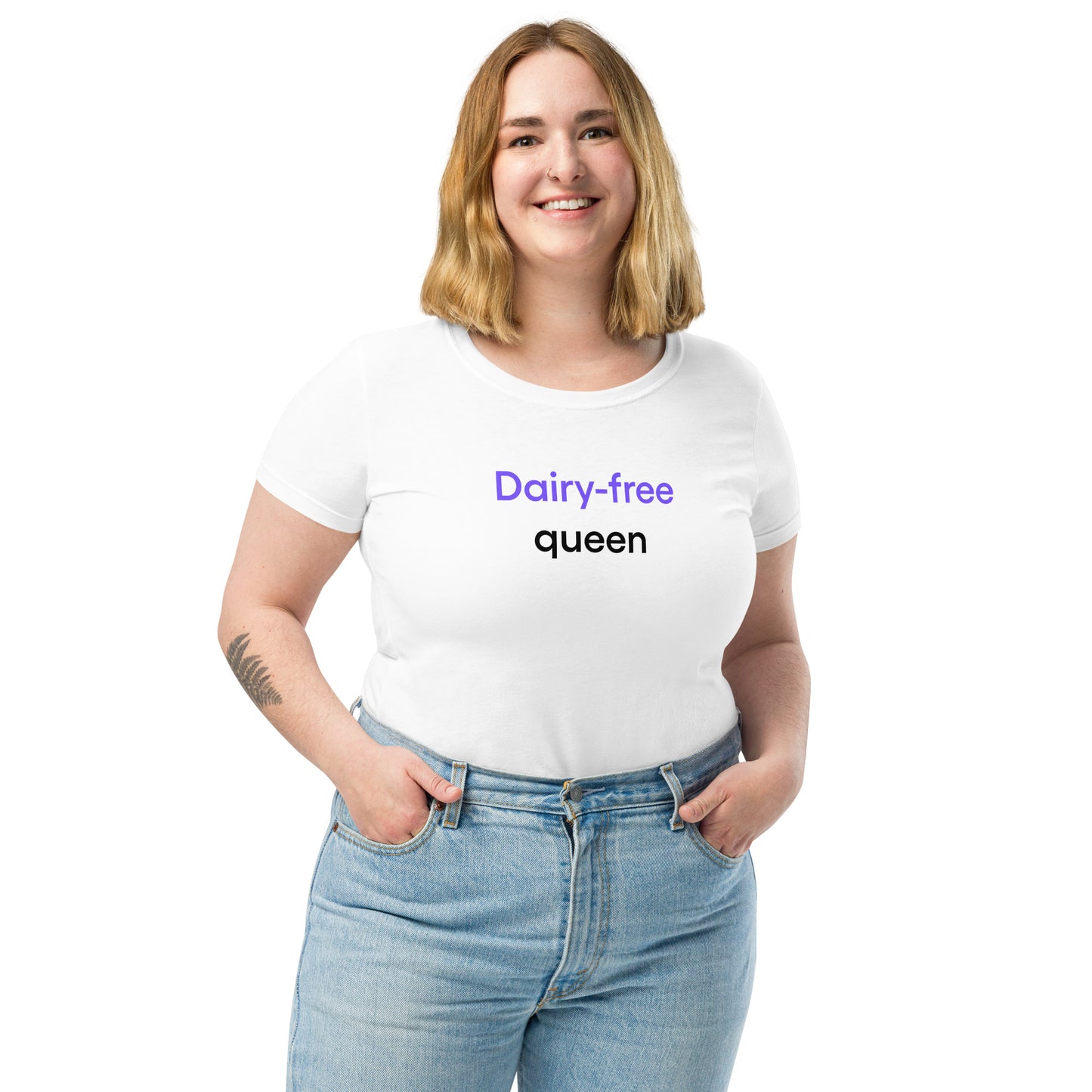 Dairy-free queen | Women’s fitted t-shirt