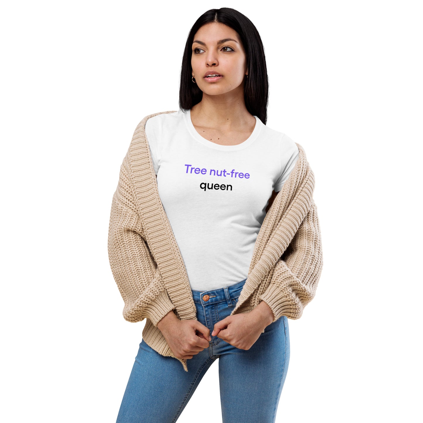 Tree nut-free queen | Women’s fitted t-shirt