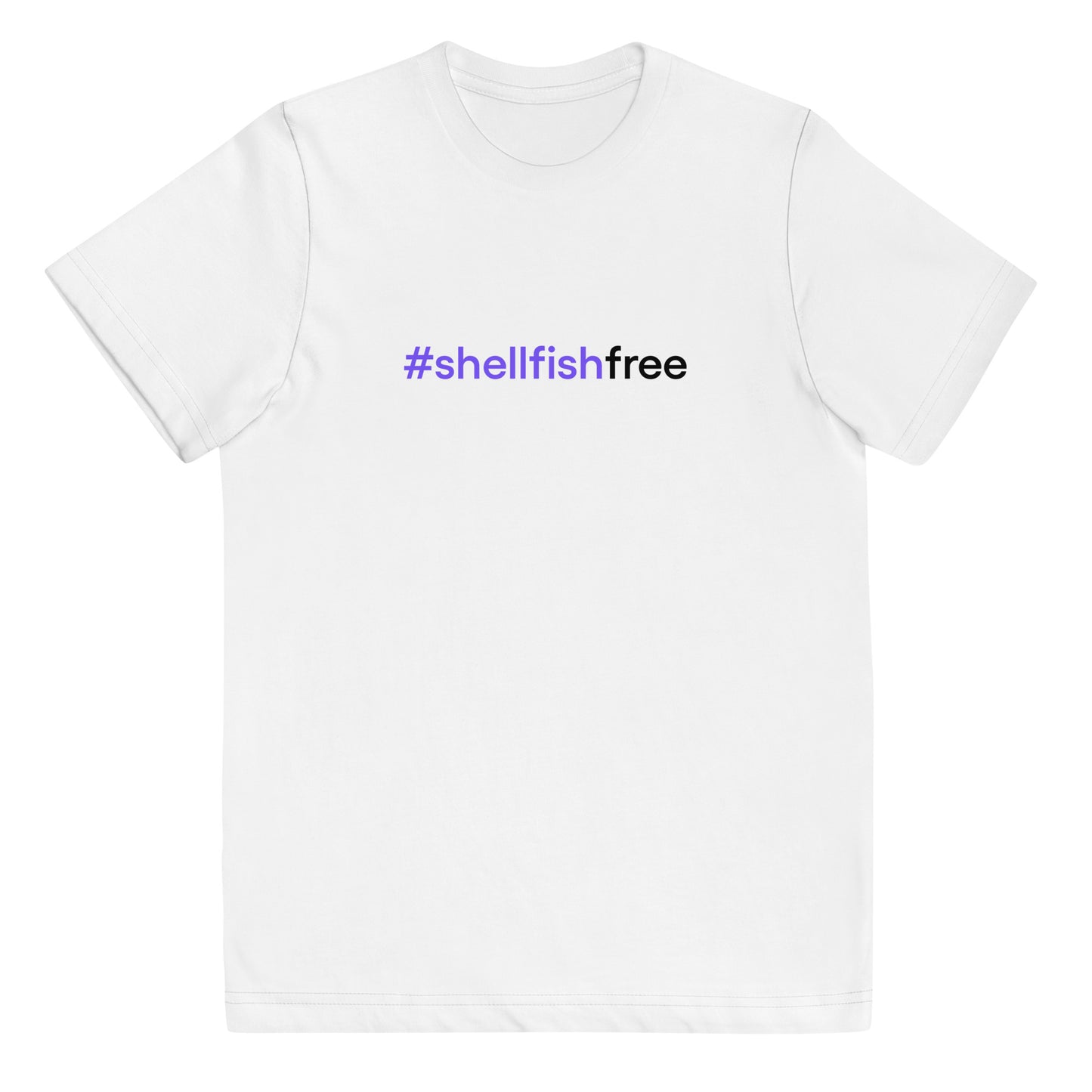 #shellfishfree | Youth jersey t-shirt
