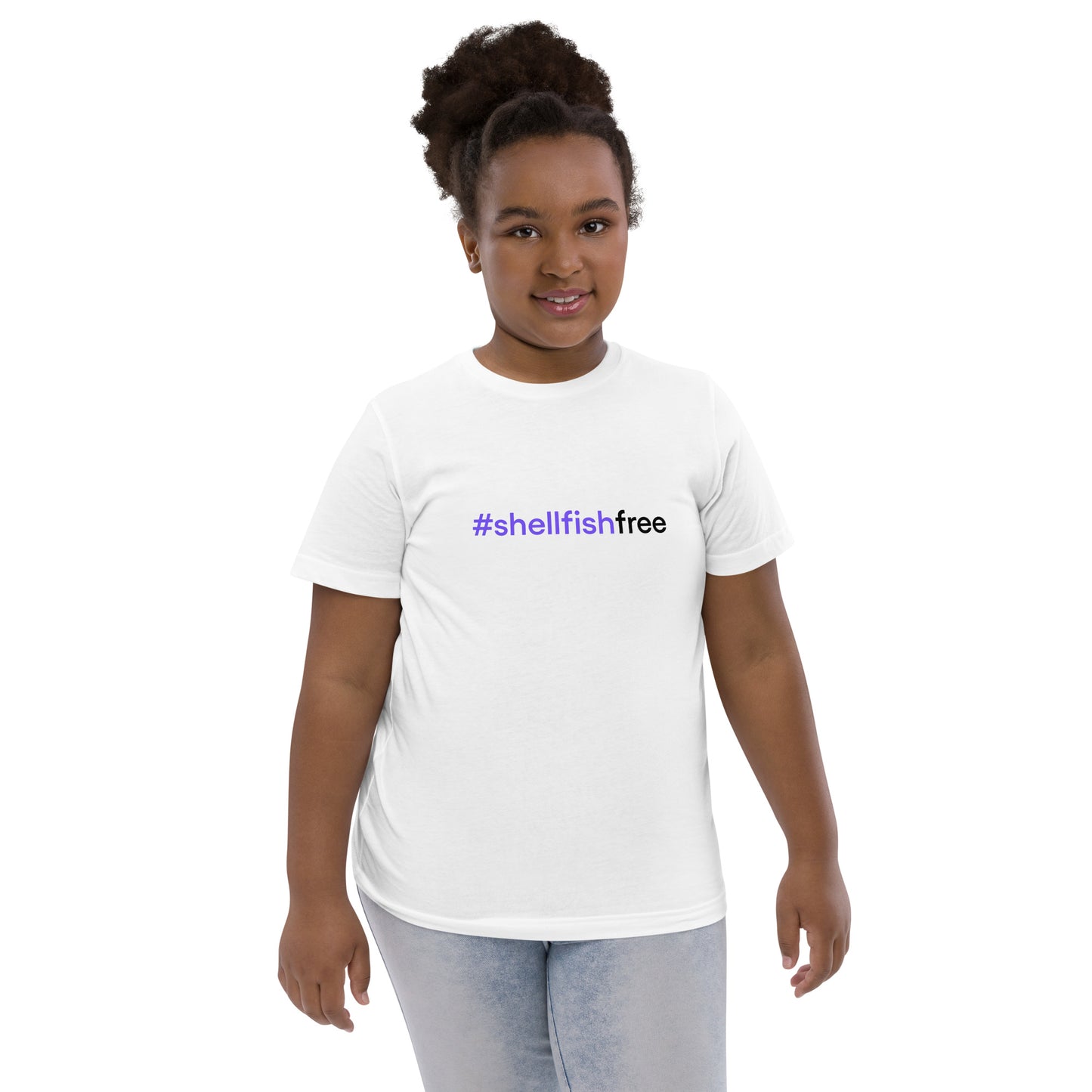 #shellfishfree | Youth jersey t-shirt