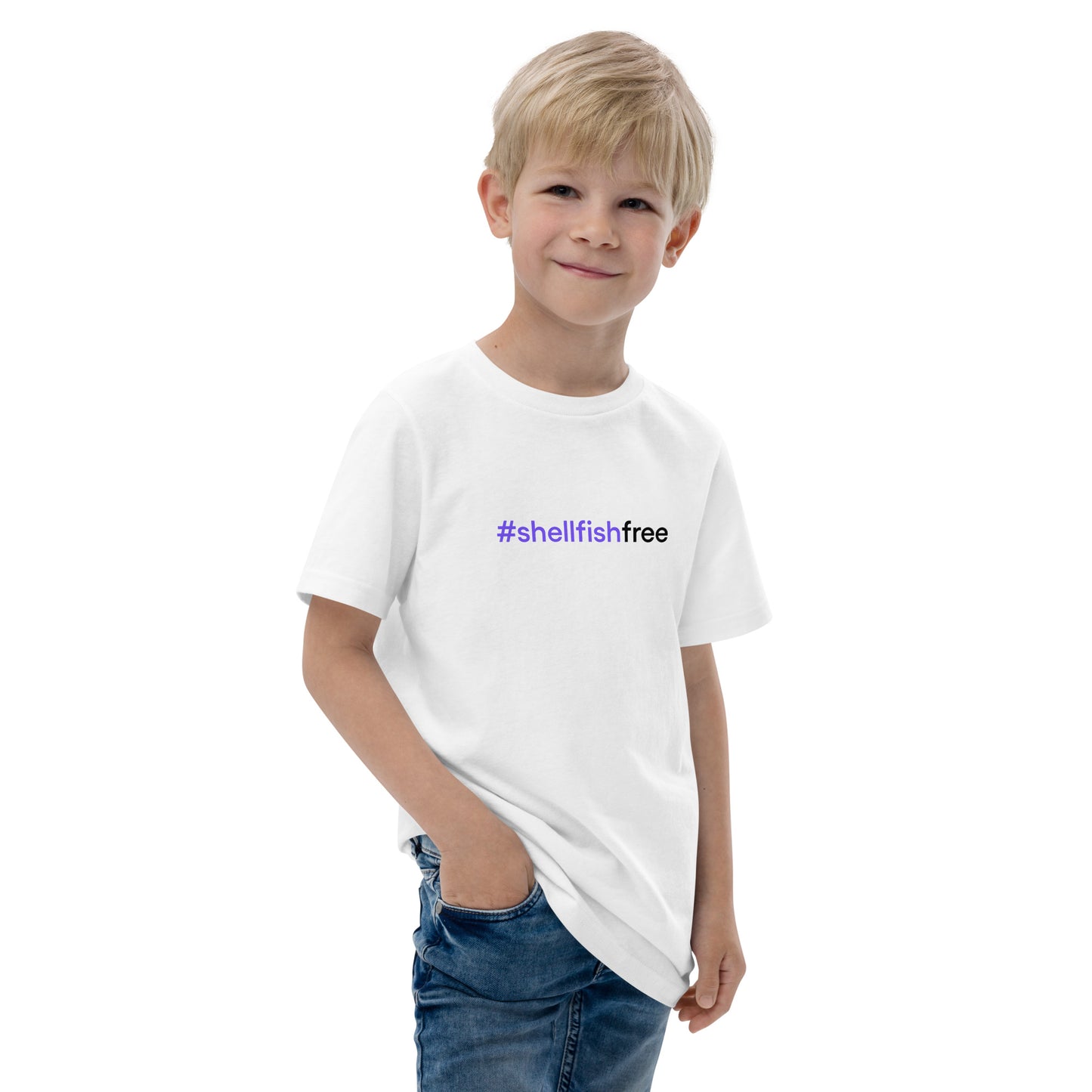 #shellfishfree | Youth jersey t-shirt