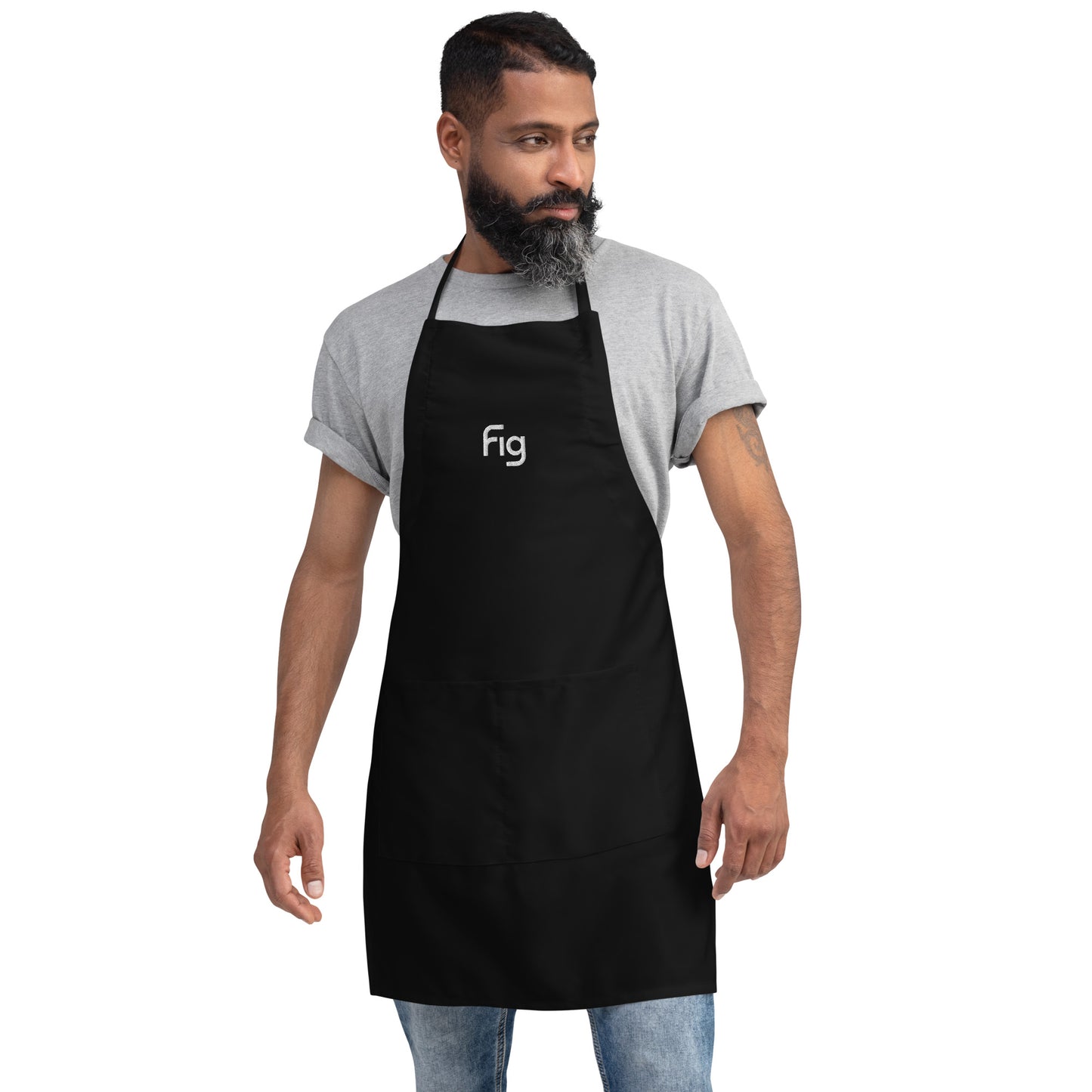 Embroidered Fig Apron