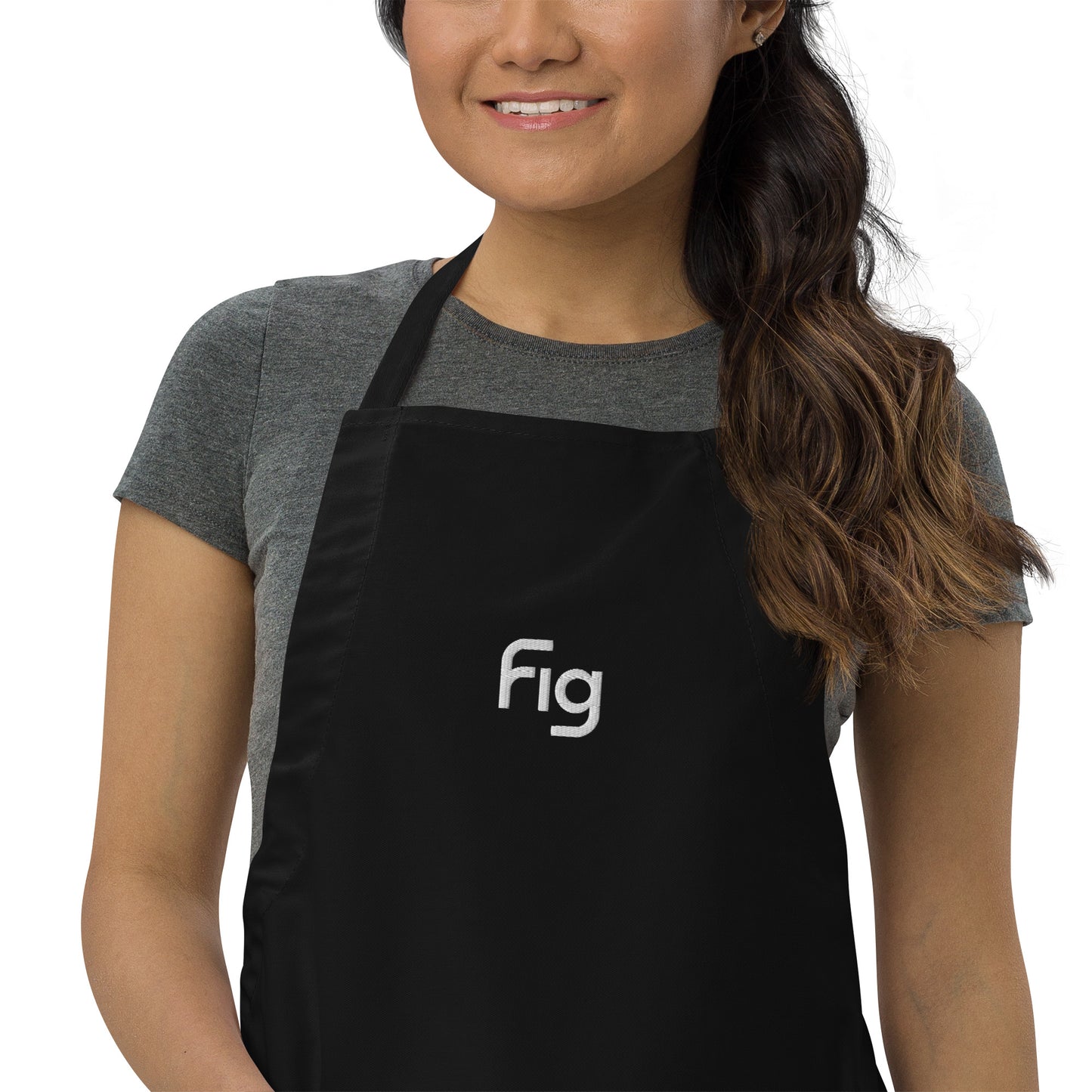Embroidered Fig Apron