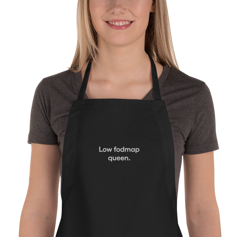 Low fodmap queen | Embroidered Apron