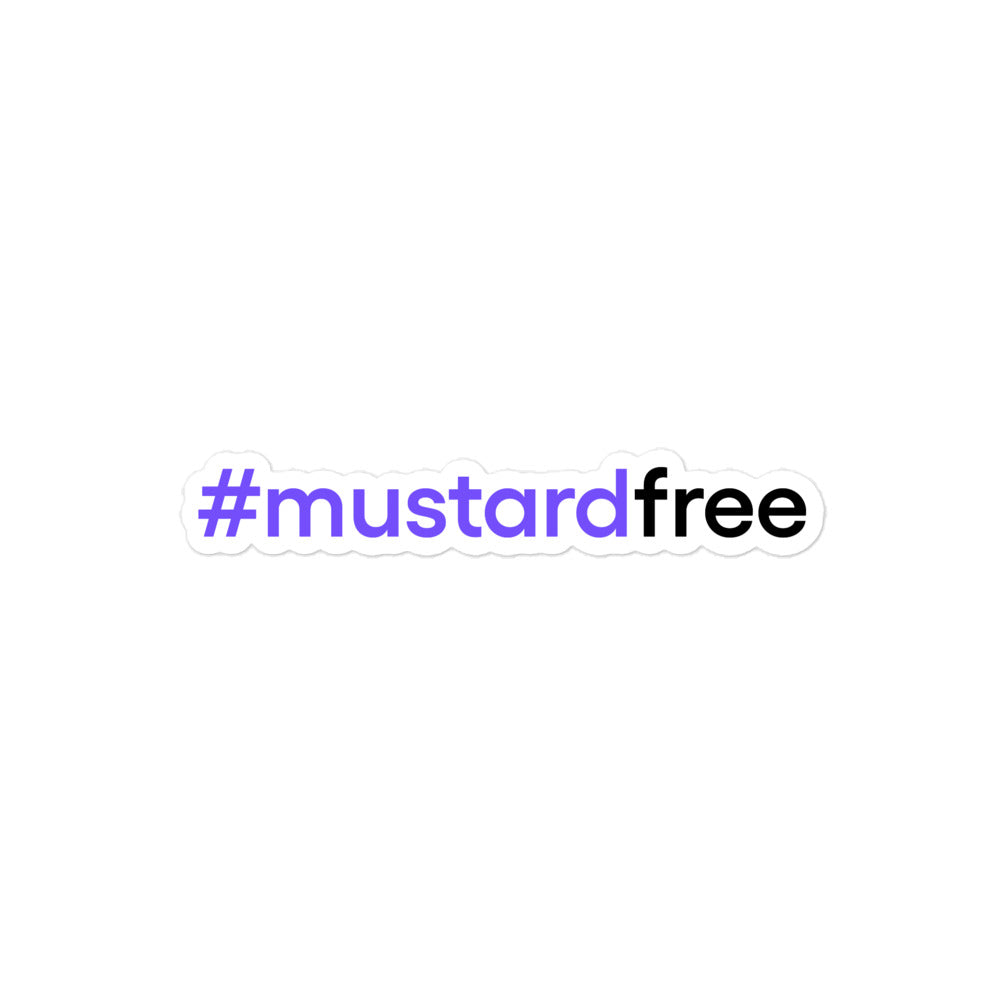 #mustardfree Stickers