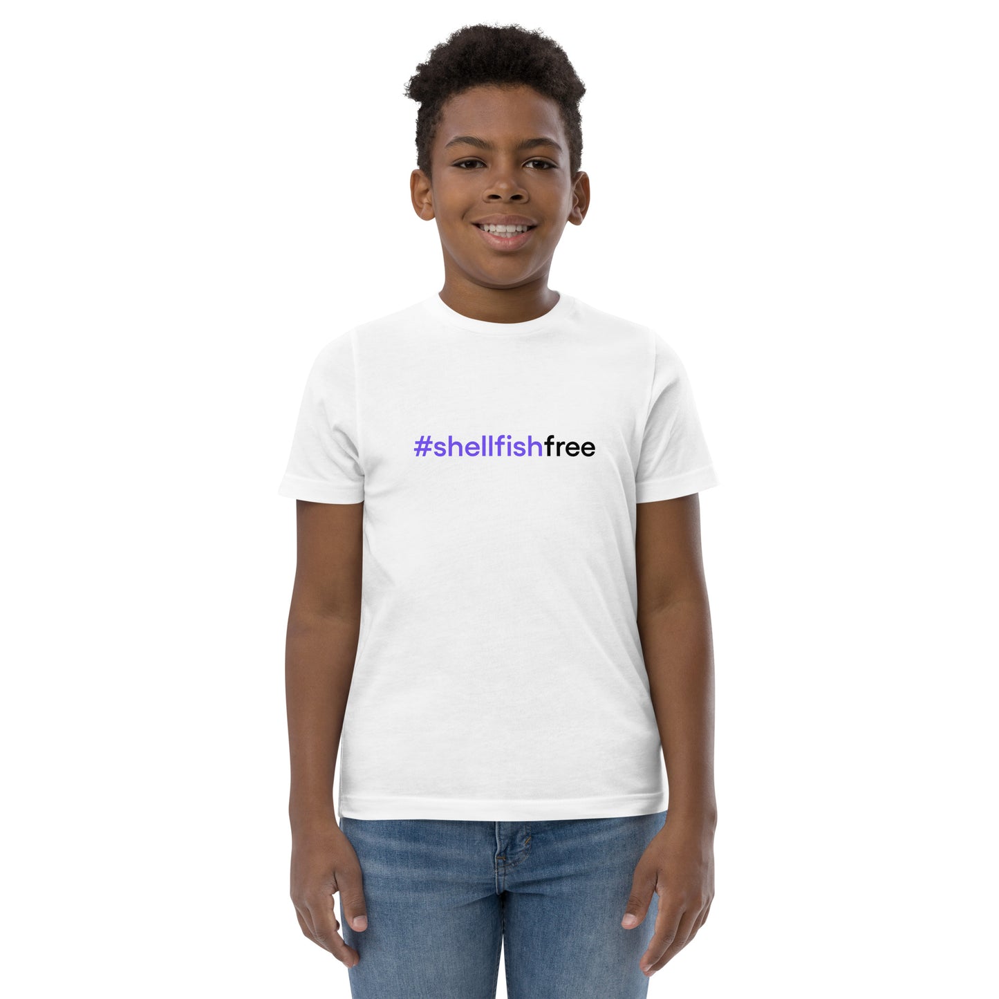 #shellfishfree | Youth jersey t-shirt