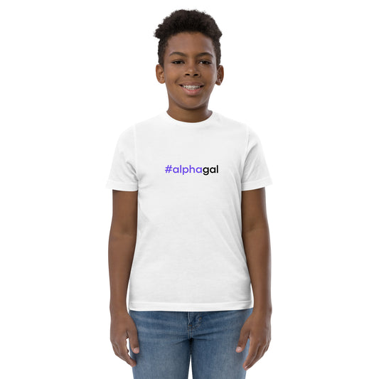 #alphagal | Youth jersey t-shirt
